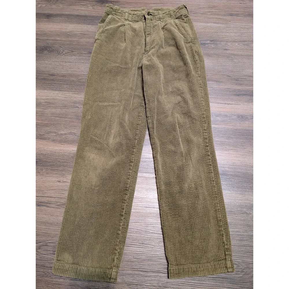 Alex Mill Boy Pant Corduroy Pants Dark Olive Green Size 0 (BUTTON FLAW)